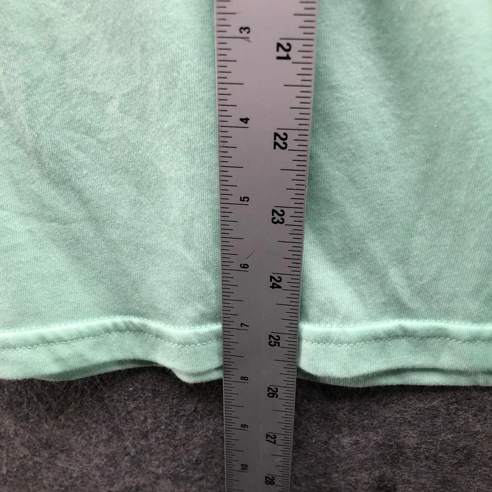 Nike Dri-FIT V-Neck T-Shirt Womens Small Mint Green Cotton Blend Activewear Slim